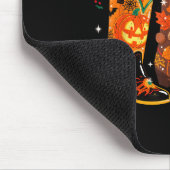 ホリデイウエスタンブーツハッピーハロサンクスマスデザイン マウスパッド (コーナー)