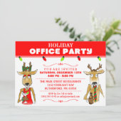 ホリデイオフィスパーティートナイダーウィズドリンクズ招待状 招待状 (スタンド正面)