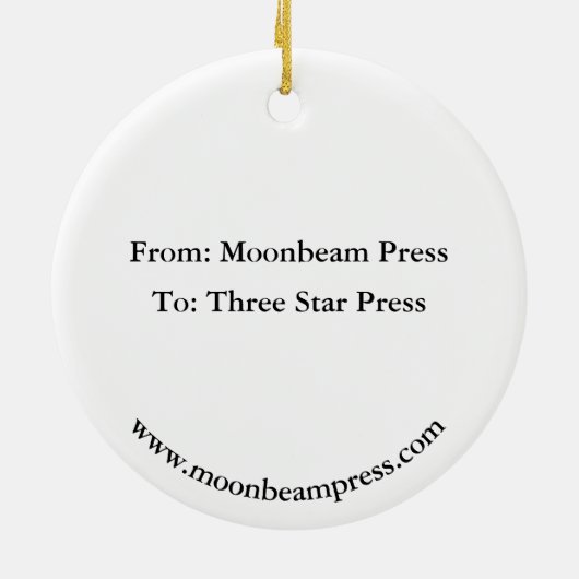 ホリデイオーナメントウィズゴルディングレタープレステーマ セラミックオーナメント (裏面)