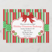 ホリデイオーナメントエクスチェンジジャーパンメン 招待状 (正面/裏面)