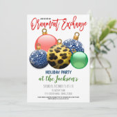 ホリデイオーナメントエクスチェンジパーティの招待状 招待状 (スタンド正面)