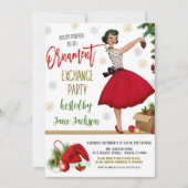 ホリデイオーナメントエクスチェンジパーティの招待状 招待状 (正面)