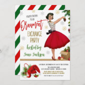 ホリデイオーナメントエクスチェンジパーティの招待状 招待状 (正面/裏面)