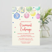 ホリデイオーナメントエクスチェンジパーティの招待状 招待状 (スタンド正面)