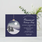 ホリデイオーナメントクリスマスパーティの招待状 招待状 (スタンド正面)