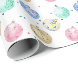 ホリデイオーナメントクリスマスラッピング紙 ラッピングペーパー