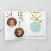 ホリデイオーナメントズフォトカード折り畳み シーズンカード (内部)