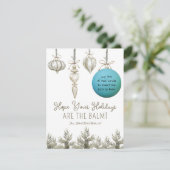 ホリデイオーナメントEOSリップバームギフト エンクロージャーカード (スタンド正面)