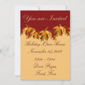 ホリデイオープンハウスオベリーンサンクスギビング シーズンカード (正面)