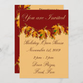 ホリデイオープンハウスオベリーンサンクスギビング シーズンカード (正面/裏面)