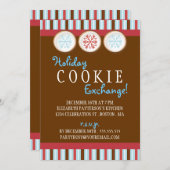 ホリデイクッキーエクスチェンジシュガークッキー招待状 招待状 (正面/裏面)