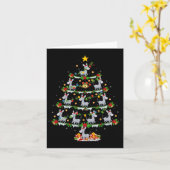 ホリデイクリスマス照明サンタドンキークリスマスツリー カード (黄色い花)