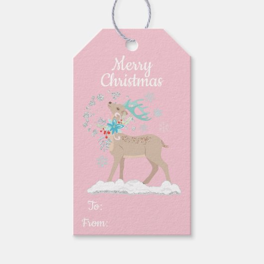 ホリデイグリッターウィンターワンダーランド ギフトタグ (正面)