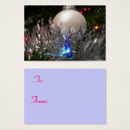 ホリデイグリッターギフトラベル