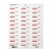 ホリデイサークルバナー – 赤と緑 ラベル (フルシート)