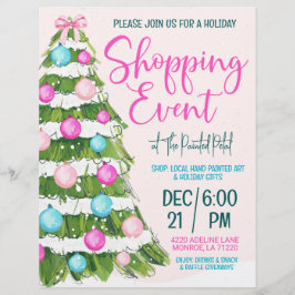 ホリデイショッピングイベント8.5 x 11フライヤー レターヘッド