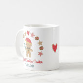 ホリデイジンジャーブレッドマンオフィシャルクッキータスター ツートーンマグカップ (正面左)