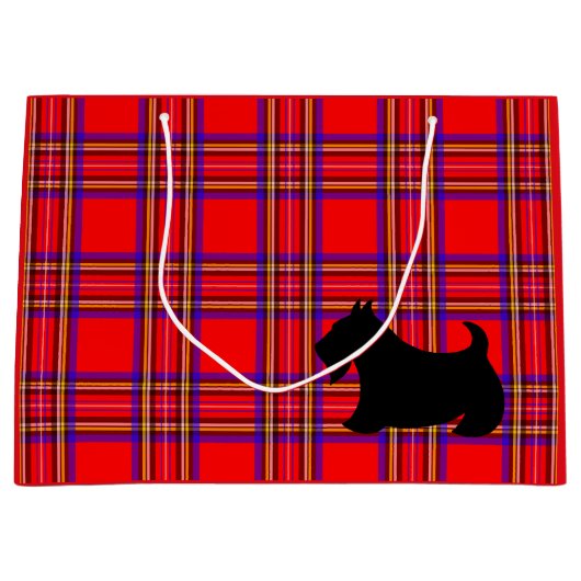 ホリデイスコティッシュテリア抱き枕 ラージペーパーバッグ (正面)