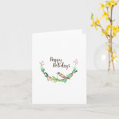 ホリデイスパロー折り畳みノートカード カード (黄色い花)