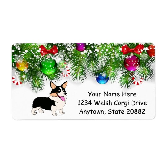 ホリデイスマイルトリコラーコーギ ラベル (正面)