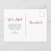 ホリデイズのニューホーム |住所の変更 シーズンポストカード (裏面)