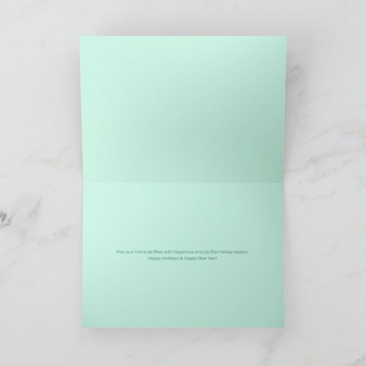 ホリデイズスノーイパインツリーフォレストウィンターワンダーランド シーズンカード (内部)