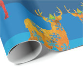 ホリデイズディアスノーフレークスラッピング紙 ラッピングペーパー (ロールコーナー)