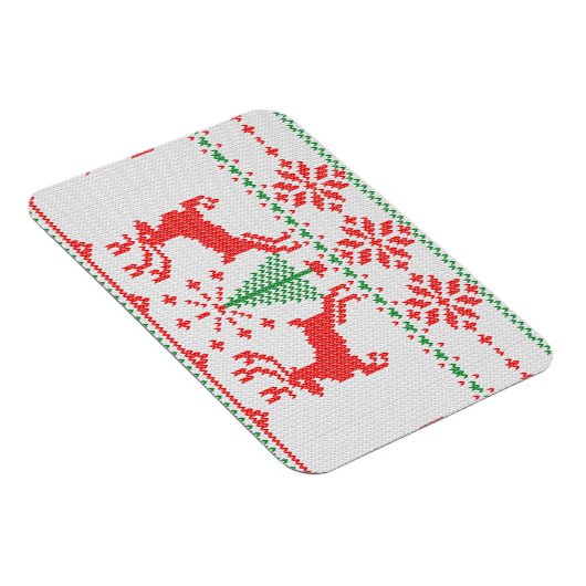 ホリデイズホワイトニット醜いセーターホディア マグネット (右側)