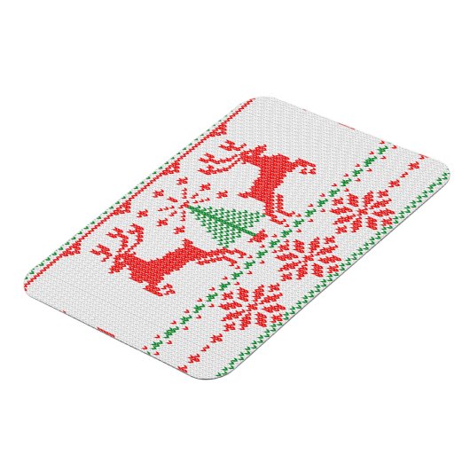 ホリデイズホワイトニット醜いセーターホディア マグネット (左側)