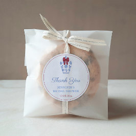 ホリデイズレッドボウジンジャージャンプサンキュービフォー ラウンドシール