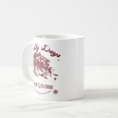 ホリデイズ ヴィンテージ クリスマス コーヒーマグカップ (正面左)