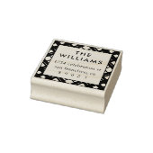 ホリデイタータンチェックプレイドファミリー差出人住所 ラバースタンプ (スタンプ)