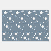 ホリデイダスティブループレイドアンドウィンタースノーウッドランド ラッピングペーパーシート (正面2)