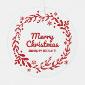 ホリデイチャームメタルオーナメント メタルオーナメント (正面)