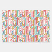 ホリデイティンズインホワイト ラッピングペーパーシート (正面3)