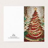 ホリデイテーマクリスマスツリースターモザイク (外部フラット)