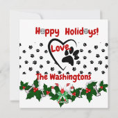 ホリデイテーマドッグトランプザポーズ シーズンカード (裏面)