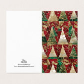 ホリデイテーマ数々のツリーヴィトレイルモザイク (外部フラット)