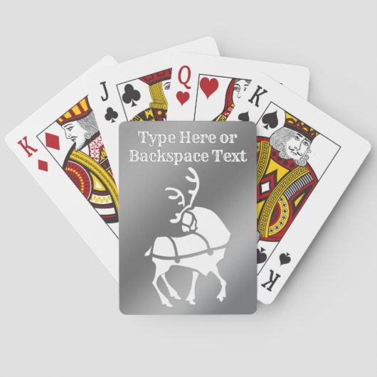 ホリデイトランプパーソナライズされたトナリーカード トランプ (裏面)