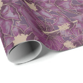 ホリデイハイビスカスプラムシュガープラム ラッピングペーパー (ロールコーナー)