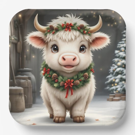 ホリデイハイランドパーティープレート ペーパープレート (正面)