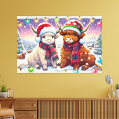 ホリデイハイランドフシズインウィンターワンダーランドマンガ キャンバスプリント (インサイチュ (リビング))