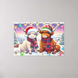 ホリデイハイランドフシズインウィンターワンダーランドマンガ キャンバスプリント