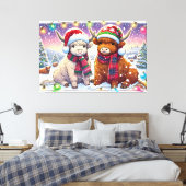 ホリデイハイランドフシズインウィンターワンダーランドマンガ キャンバスプリント (インサイチュ (寝室))
