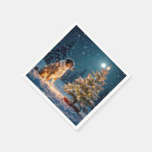 ホリデイハウンド昆布の軽い文字列 スタンダードカクテルナプキン (角)