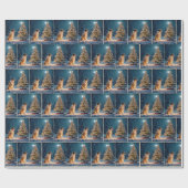 ホリデイハウンド昆布の軽い文字列 ラッピングペーパー (フラット)