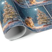 ホリデイハウンド昆布の軽い文字列 ラッピングペーパー (ロールコーナー)