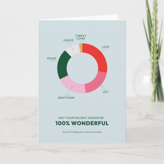 ホリデイパイチャートホリデ企業のィーカード シーズンカード (正面)