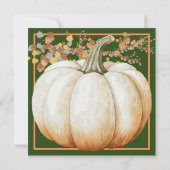 ホリデイパンプキンサンクスギビングディナー招待状 招待状 (裏面)