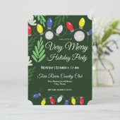 ホリデイパーティーメリーヴェリカラーホリデーライト 招待状 (スタンド正面)